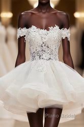 Mini Tulle Lace Short Formal Prom Dress, Homecoming Dress