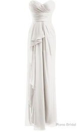 Classical Burgundy Sweetheart Empire Pleated Floor Length Chiffon Bridesmaid Dresses