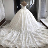Amazing Off Shoulder Sweetheart Lace Long 2025 Wedding Dresses