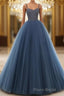 Beading Ball Gown Long Formal Prom Dresses,Popular Evening Dresses,Fashion Winter Prom Dresses
