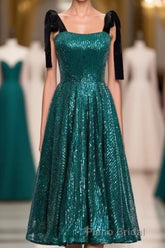 Cute Rose Gold Sequins Short Party Dresses