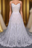 Charming Spaghetti Straps Long A-line Wedding Dresses Beach Wedding Dresses