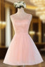 A-line Homecoming Dresses Scoop Short/Mini Formal Prom Dresses Juniors Homecoming Dresses