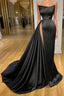 Amazing Long Black Sleeveless Graduation Dresses Formal Prom Dresses With Split Online