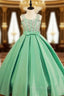 Ball Gown Spaghetti Straps Sweetheart Crystal Bow Sash Girl Dresses