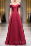 Buy Cheap Sweetheart Burgundy Satin Lace Up Long Formal Prom Dresses Under 119