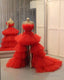 Red Ball Gown Long Prom Dress, Evening Dress