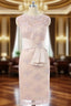 Champagne Sheath Cap Sleeves Mother Of The Bride Dresses