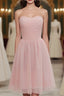 Charming Handmade Short Simple Pink Bridesmaid Dresses Pink Bridesmaid Dreses