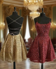 Cute Lace Short Dresses Homecoming Dresses