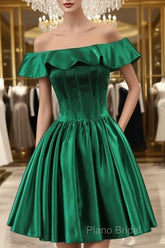 Cute Off The Shoulder Homecoming Dresses