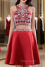 Cute Short 2 Piece Red Evening Dresses Graduation Dresses Party Dresses