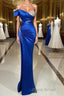 Fabulous Long Sweetheart Split Mermaid Evening Formal Prom Dresses With Beading