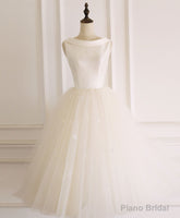 Light Champagne Tulle Short Prom Dress Tulle Homecoming Dress