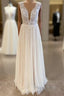 Long A-Line Sweetheart Tulle Backless Wedding Dress With Floral Lace