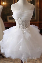 Lovely Tulle Short Party Dresses, Cute Teen Junior Formal Prom Dresses