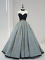 Beautiful Strapless Jacquard Floor Length Prom Dresses, A-Line Sweetheart Neck Formal Dresses