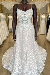 Mermaid Lace/Tulle A-Line Wedding Dresses With Open Back