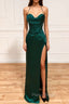 Mermaid Sweetheart Neck Green Long Formal Prom Dresses, Green Formal Evening Dresses