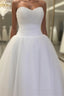 Pearl Sweetheart Tulle Wedding Dresses