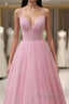 Pink Shinning Formal Prom Dresses, Homecoming Dresses ,Formal Dresses, Evening Dresses, Dance Dresses, Graduation Party Dresses