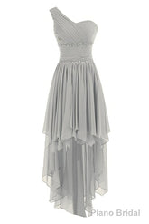 2025 New Arrival One Shoulder Real Made Chiffon Beading On Sale Prom Dresses