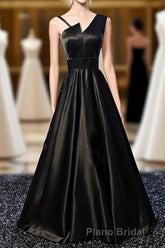 Stylish Satin Long Formal Prom Gown Prom Dresses