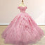 Quinceanera Dress Luxury Ball Gown Appliques Off the Shoulder Sweet Dresses Beading