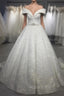 Sequins Wedding Dresses Off The Shoulder Crystal Belt