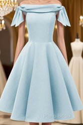 Simple Short Homecoming Dresses Blue Graduation Dresses