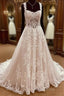 Straps A-Line Lace Wedding Dresses