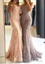 Trumpet/Mermaid Sweetheart Sleeveless Long/Floor-Length Tulle Prom Dresses With Appliqued