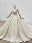 We Provide Champagne Tulle Sequins Cap Sleeve Backless Beading Wedding Dress