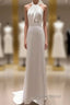 Weitese Formal WomenS Dresses White Halter Light Wedding Dresses Bride Dresses Fishtail Evening Dresses Formal Prom Dresses Stores