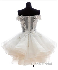 Mini Tulle Lace Short Formal Prom Dress, Homecoming Dress