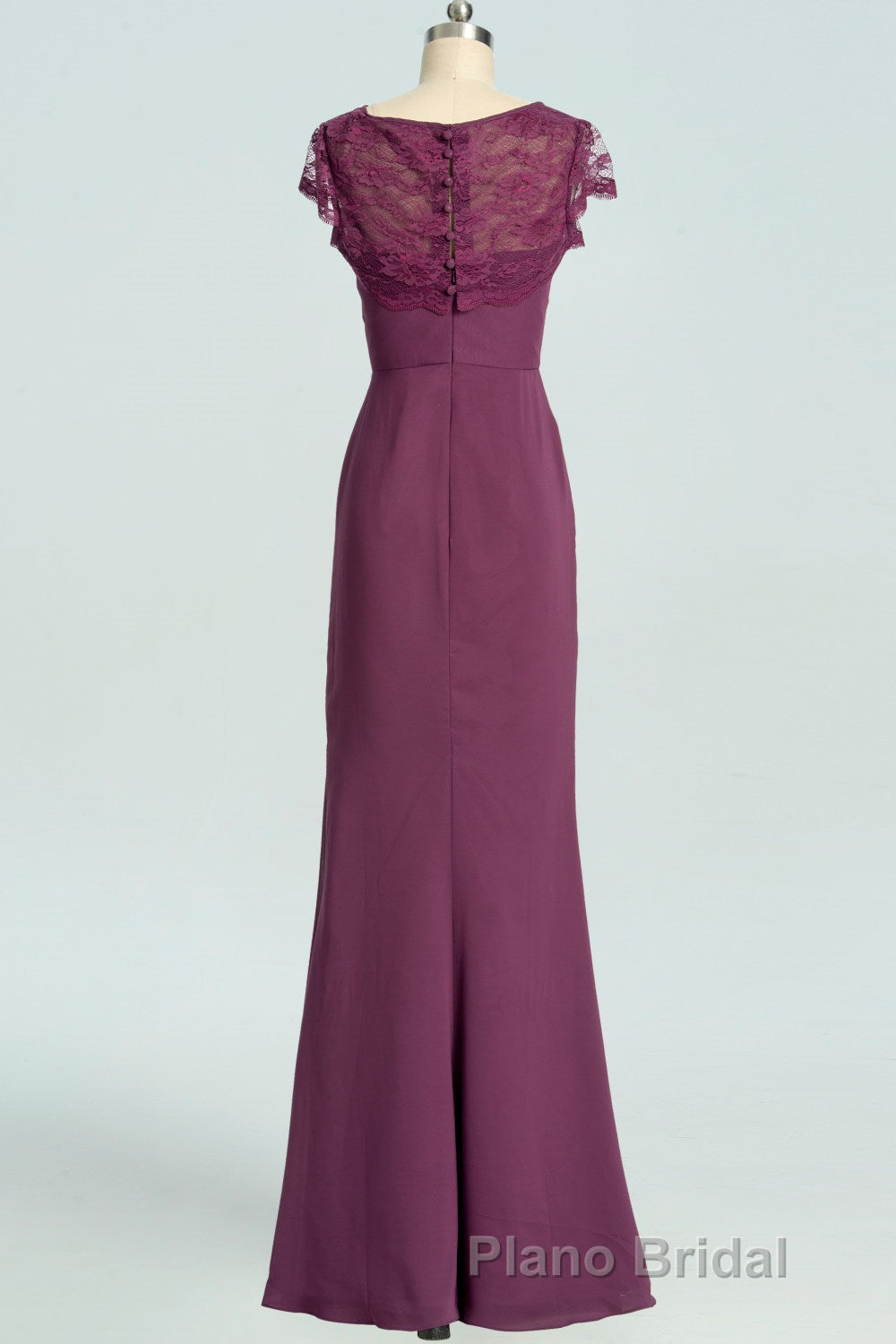 Elegant Plum Mermaid Long Bridesmaid Dresses