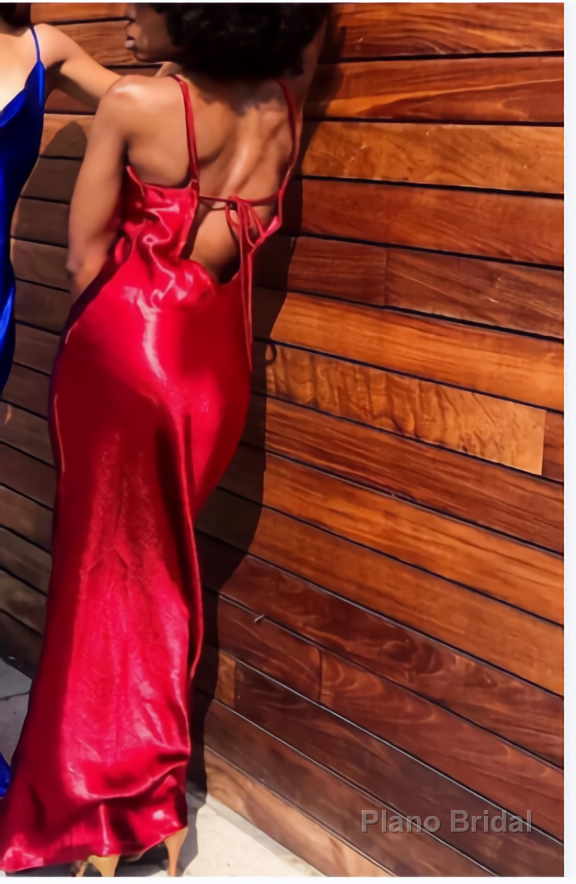 Mermaid Square Sheath Floor-length Long Prom Dresses Secondary image