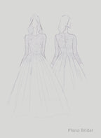 2025 Newest A Line Long Sleeves Tulle With Appliques Wedding Dresses
