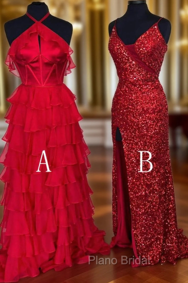2025 New Style Red Long Formal Prom Dresses Main image