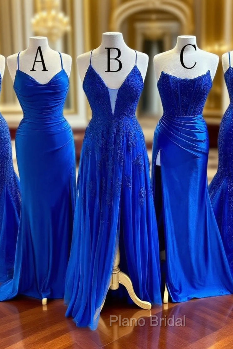 2025 New Style Royal Blue Long Formal Prom Dresses Main image