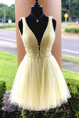 Sparkling Beading Sky Blue Homecoming Dresses