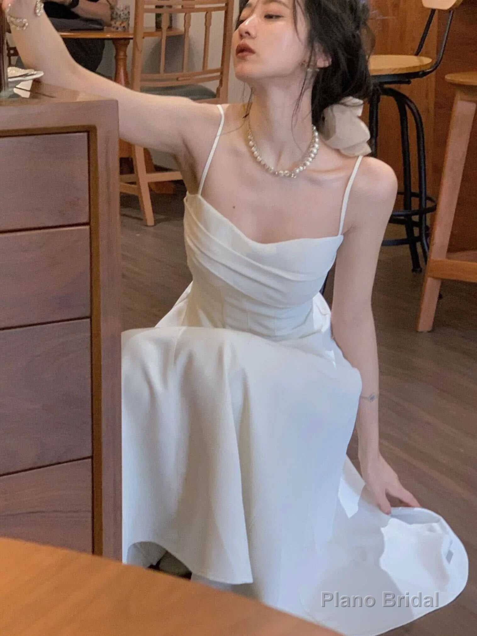 Women Elegant Spaghetti Strap Midi Dress Sexy Prom Evening Party Birthday Club Fashion Clothing Secondary image