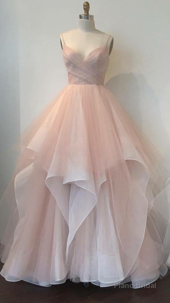 quince dress long prom dress pink quince dress Main image