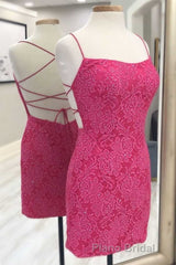 Lilac Lace Tight Mini Party Dresses