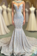 Glamorous Sequins Mermaid Long Evening Formal Prom Dresses Online