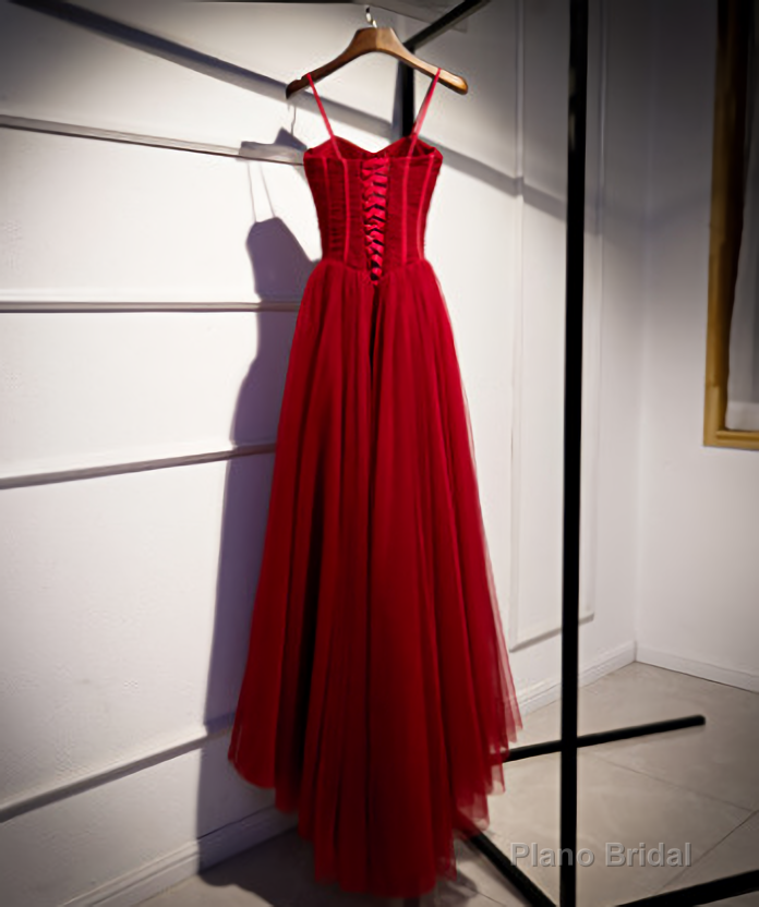 Spaghetti Straps Prom Dress, Newest Prom Dress, Chiffon Prom Dress, A Line Prom Dr Long Prom Dress, Evening Dress Secondary image