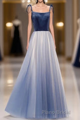 Spaghetti Straps Lace Up Floor Length Modest Evening Dresses Party Formal Prom Dresses