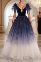 Elegant Backless Lace Up Long Charming Princess Formal Prom Dresses For Girls