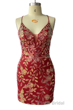 Cute Bodycon V Neck Blue Lace Homecoming Dresses