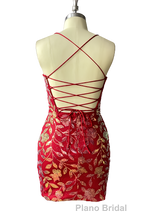 Cute Bodycon V Neck Blue Lace Homecoming Dresses